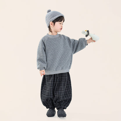 裏ボアキルティングスウェット