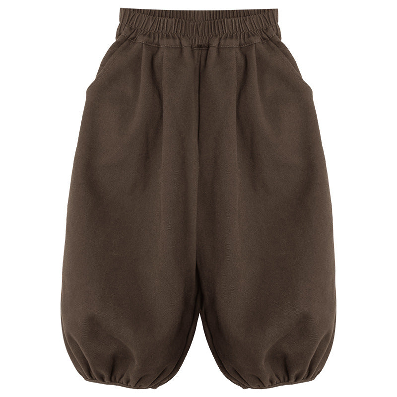 厚手裏ボアバルーンパンツ