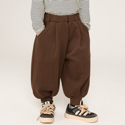裾ゴム裏ボアパンツ