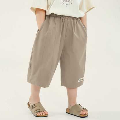 裾タグ付き7分丈パンツ