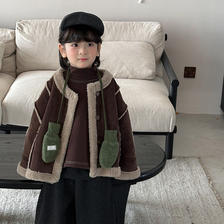 Patchwork Boa Piping Jacket