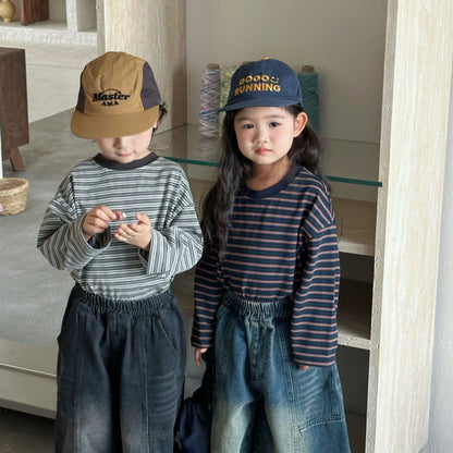 ボーダーカットソー