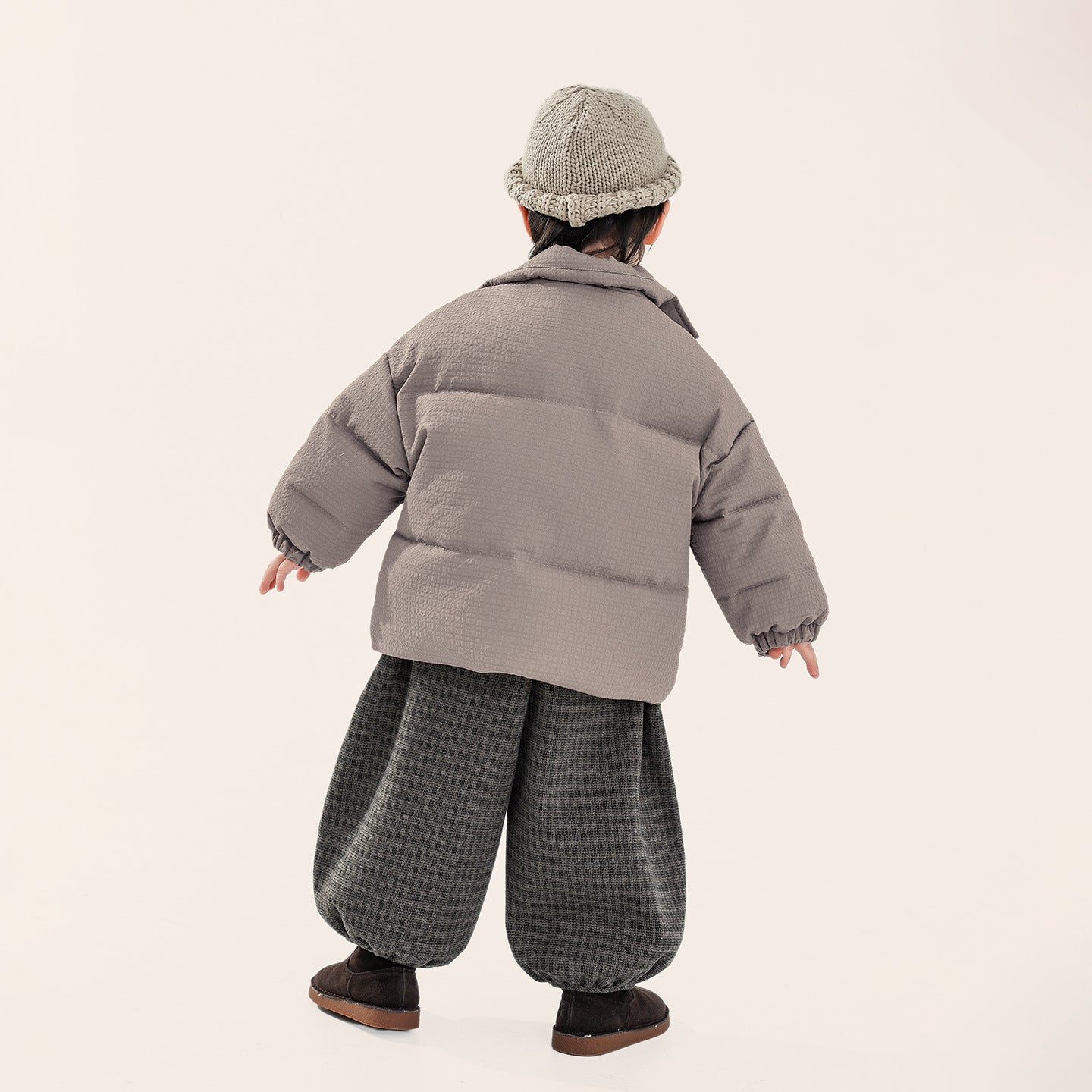 テクスチャード中綿ジャケット