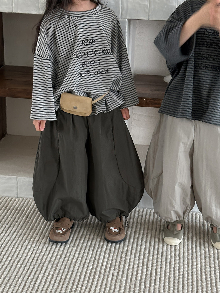 大胆シルエット無地ワイドパンツ