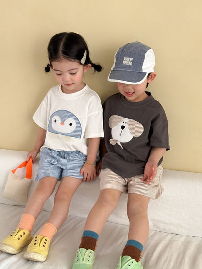 アニマルワッペンTシャツ&ショーツセット