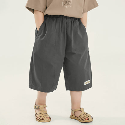 裾タグ付き7分丈パンツ
