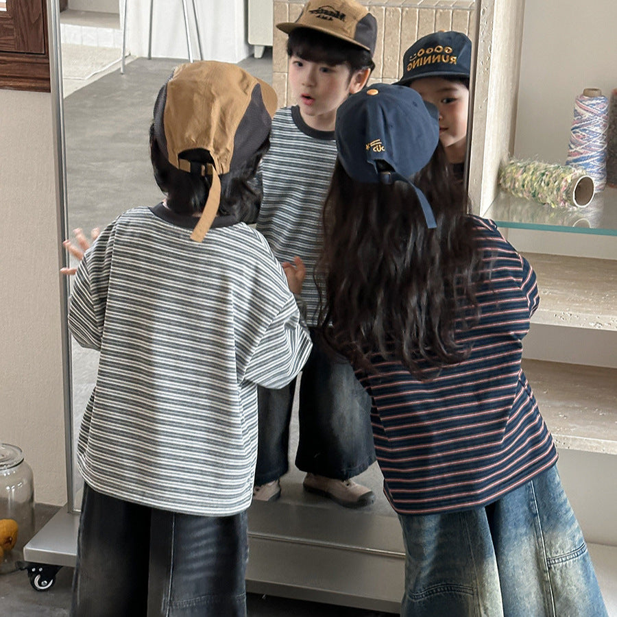 ボーダーカットソー