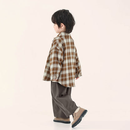 クラシカル白線チェックシャツ