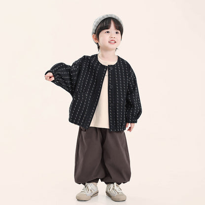縦ラインジャカードジャケット