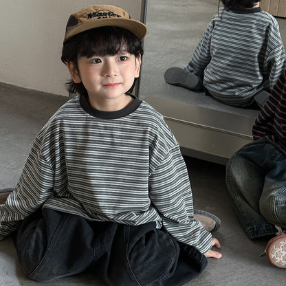 ボーダーカットソー