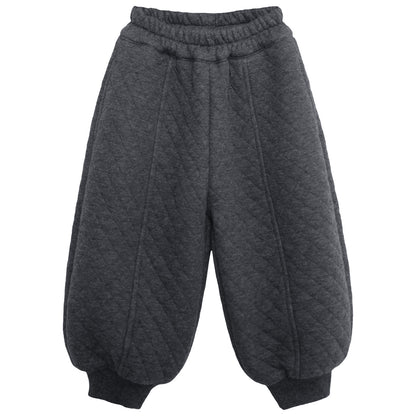 ダイヤモンドキルト裾ゴムパンツ