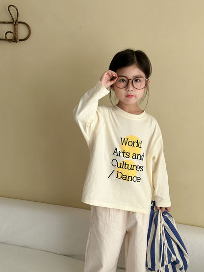 レターデザイン長袖Tシャツ