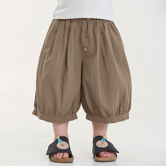 3ボタン仕様七分丈パンツ
