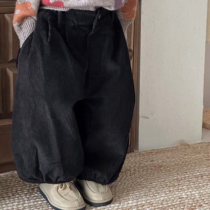 ぽっちゃりコーデュロイパンツ