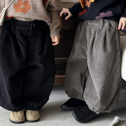 ぽっちゃりコーデュロイパンツ