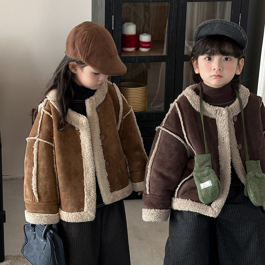 Patchwork Boa Piping Jacket