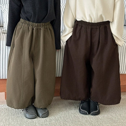 同布切替4色ワイドパンツ