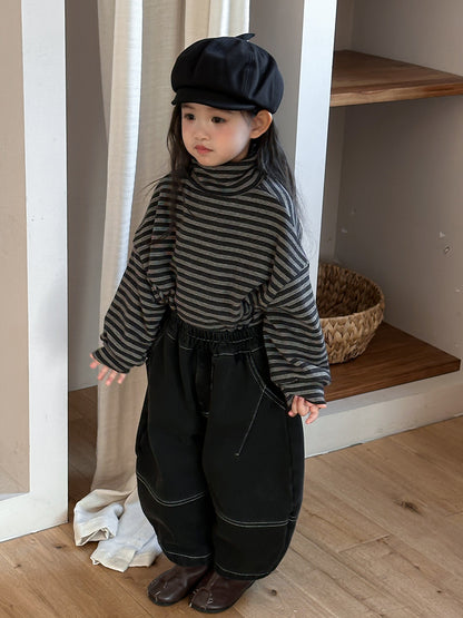 カシミア風ボーダートップス