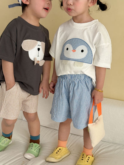 アニマルワッペンTシャツ&ショーツセット