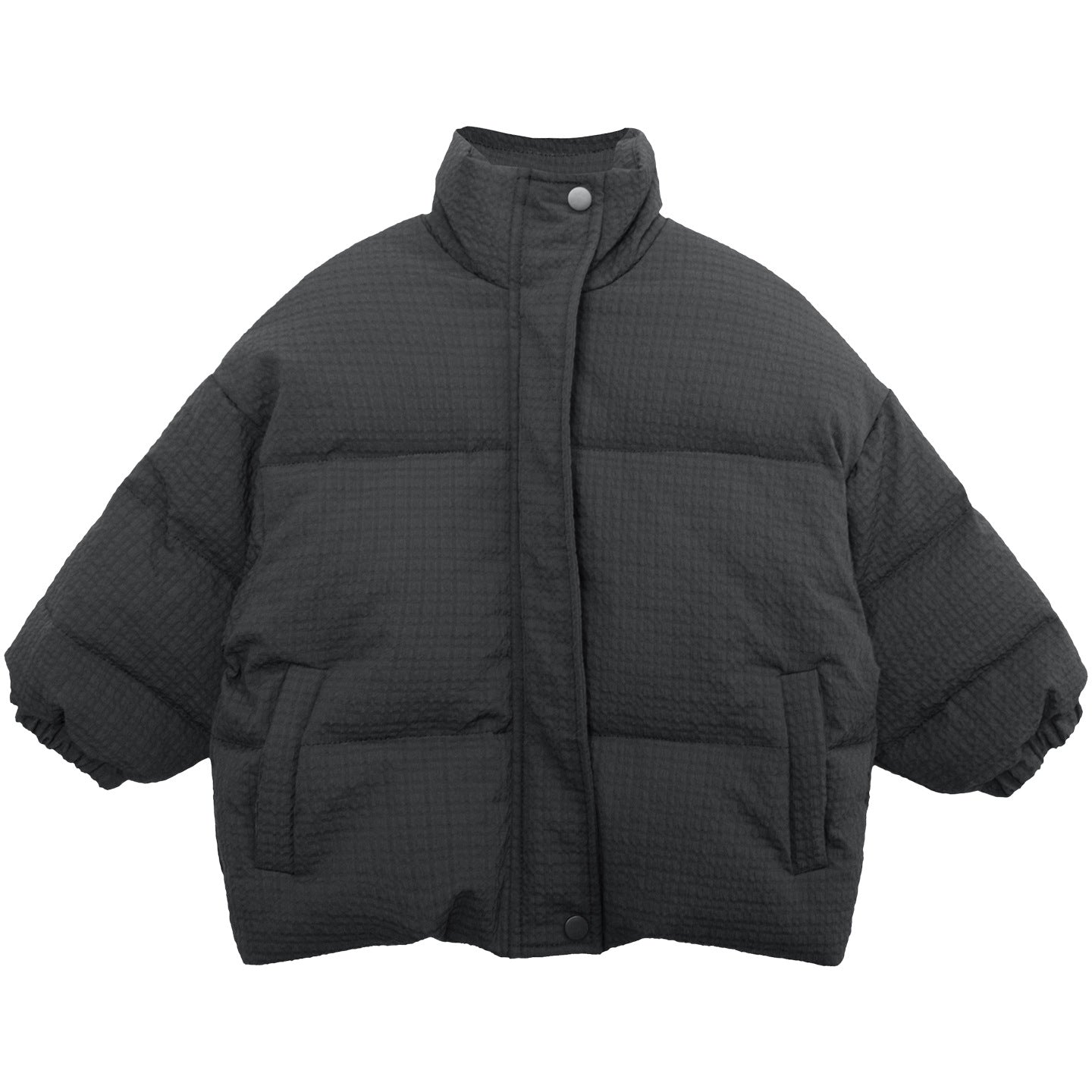 テクスチャード中綿ジャケット