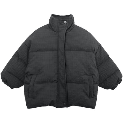 テクスチャード中綿ジャケット