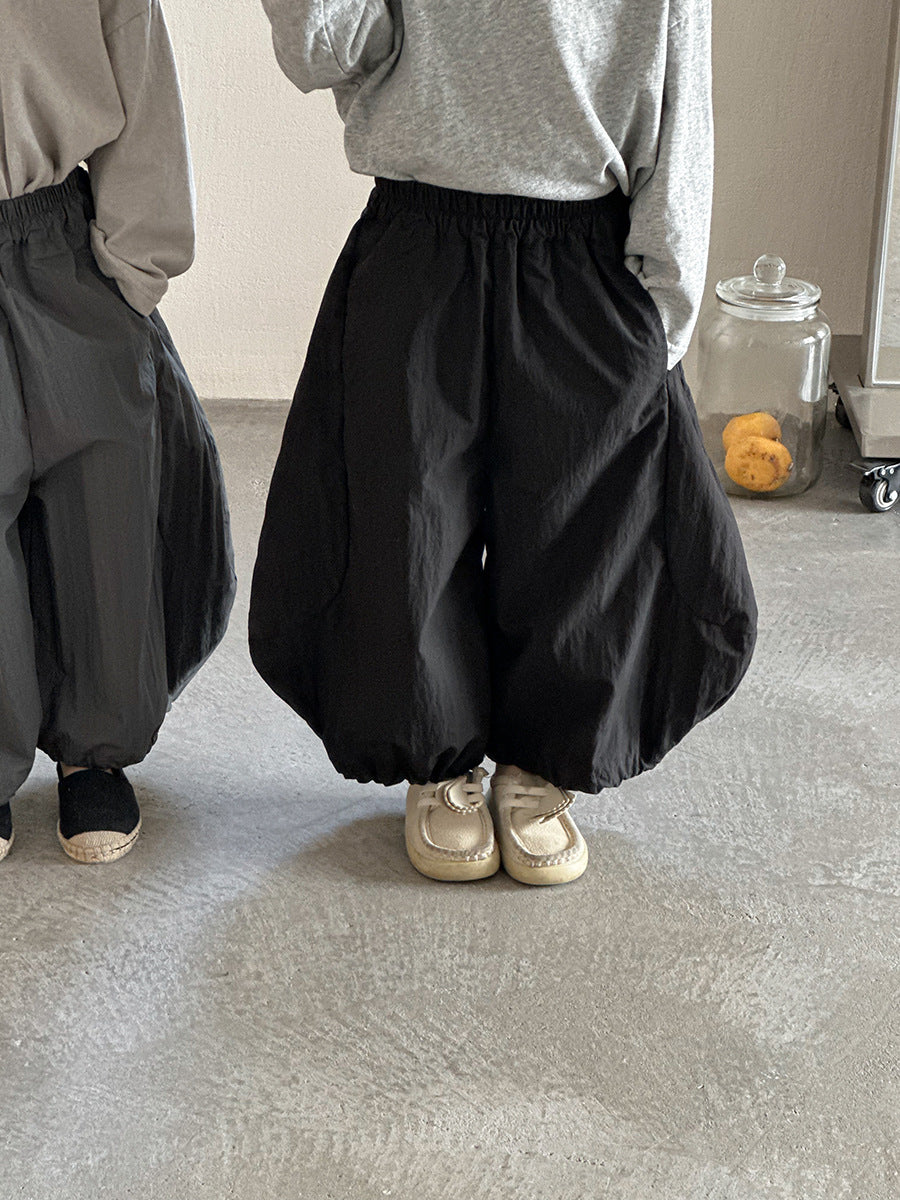 大胆シルエット無地ワイドパンツ