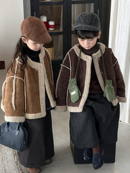 Patchwork Boa Piping Jacket