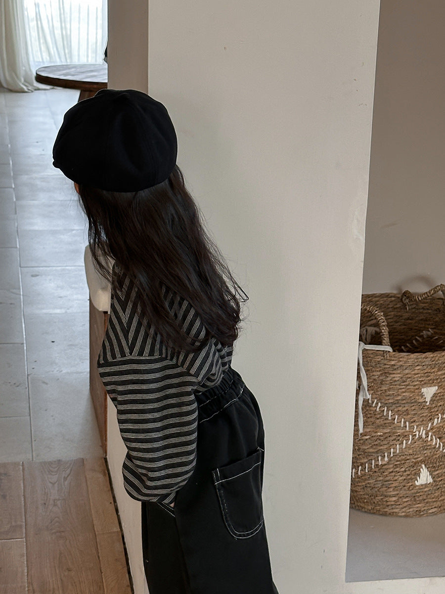 カシミア風ボーダートップス