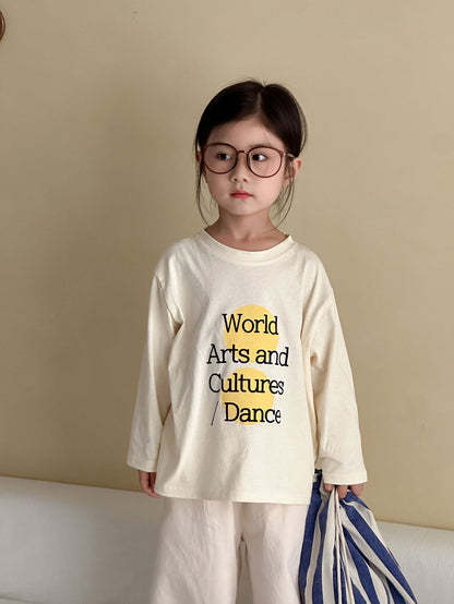 レターデザイン長袖Tシャツ