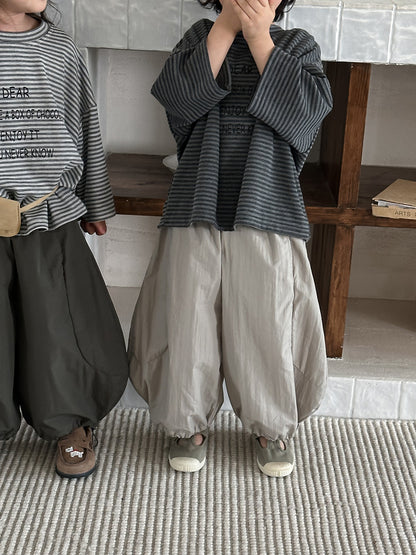 大胆シルエット無地ワイドパンツ