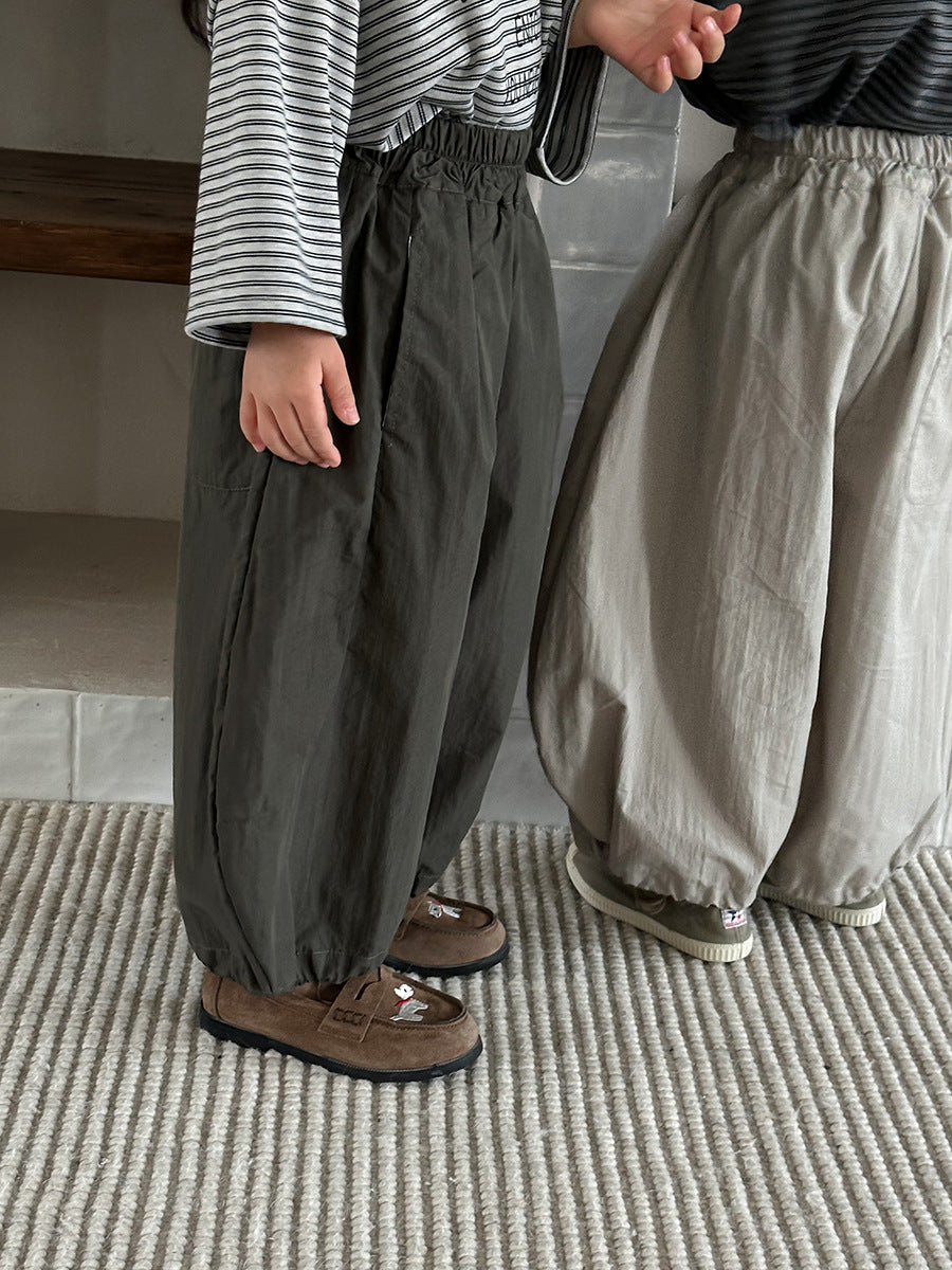 大胆シルエット無地ワイドパンツ