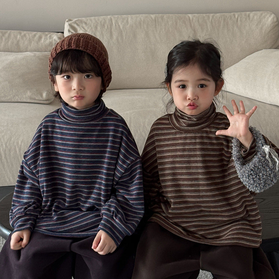 カシミア風ボーダートップス