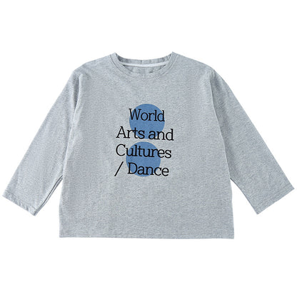 レターデザイン長袖Tシャツ