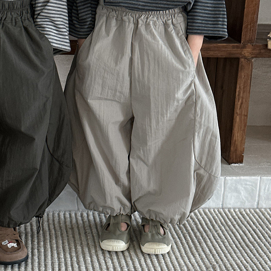 大胆シルエット無地ワイドパンツ