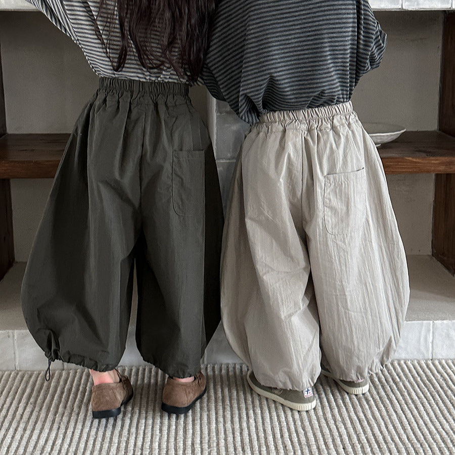 大胆シルエット無地ワイドパンツ