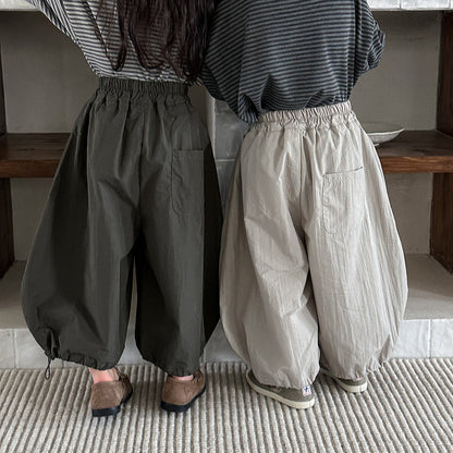 大胆シルエット無地ワイドパンツ