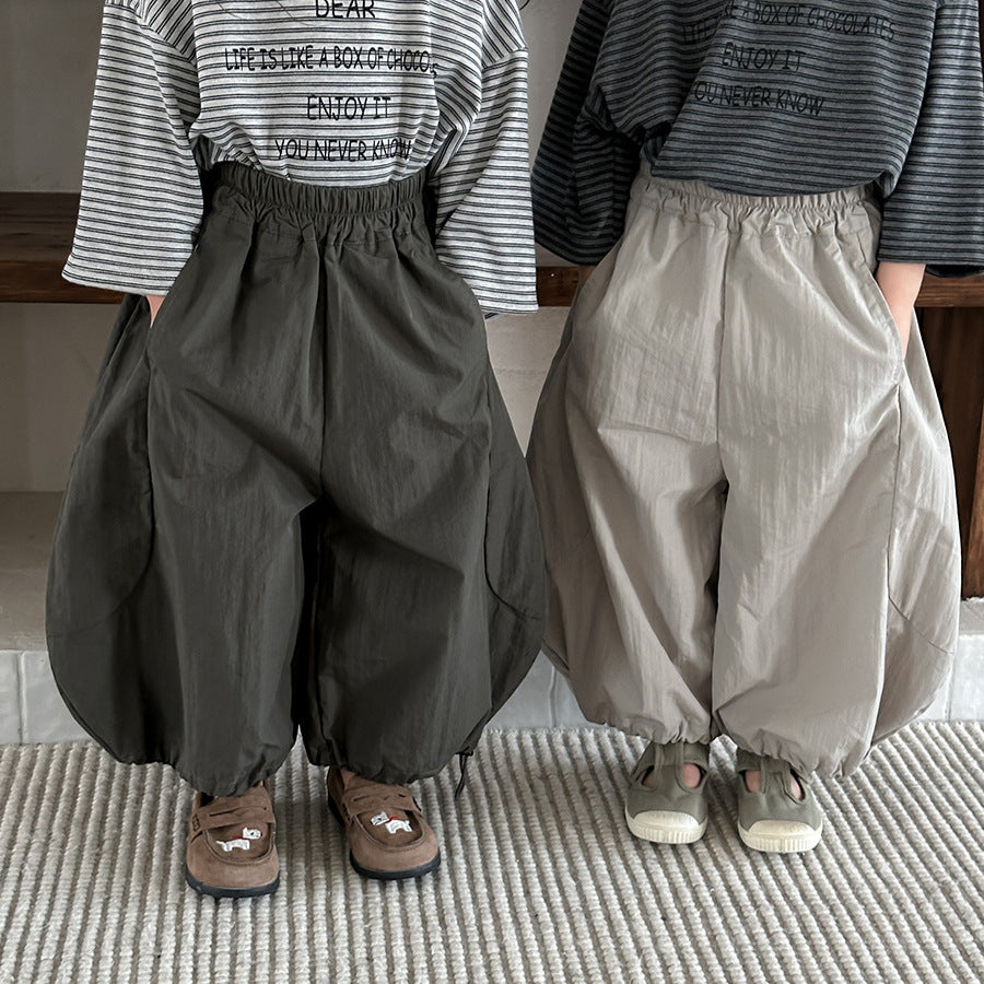 大胆シルエット無地ワイドパンツ