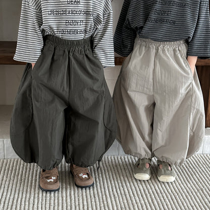 大胆シルエット無地ワイドパンツ