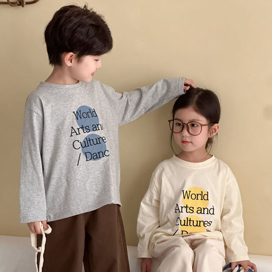 レターデザイン長袖Tシャツ