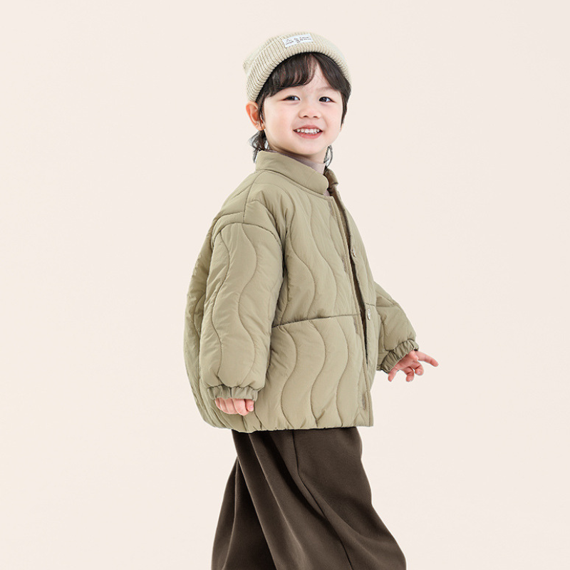 ウェーブキルト中綿ジャケット