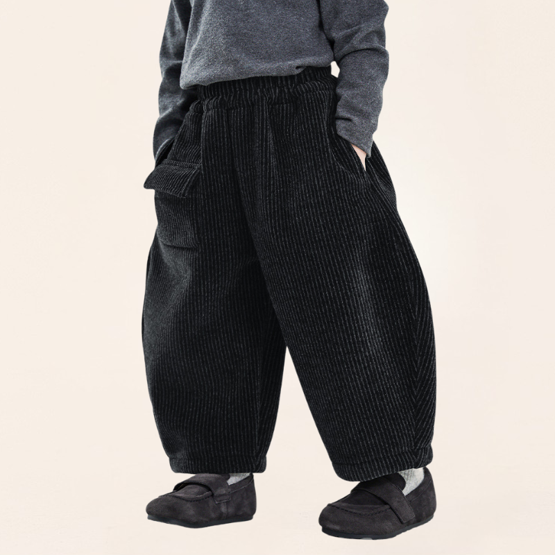 裏ボアシェニール織りパンツ