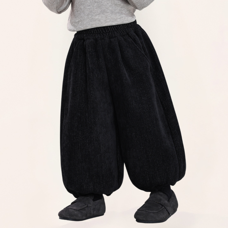 デニム風裏ボアパンツ