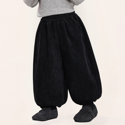 デニム風裏ボアパンツ