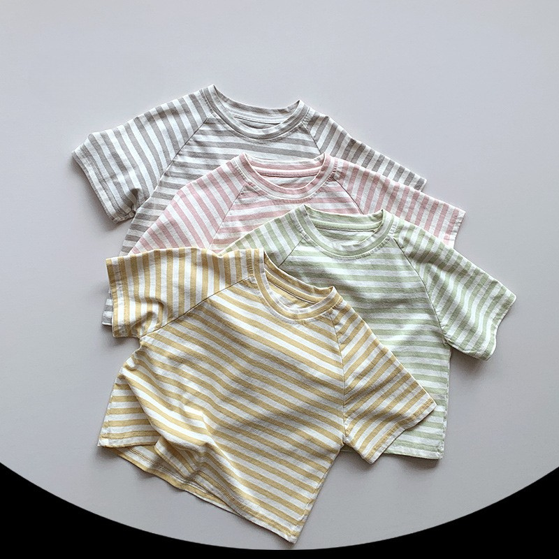 マカロンカラーボーダーTシャツ