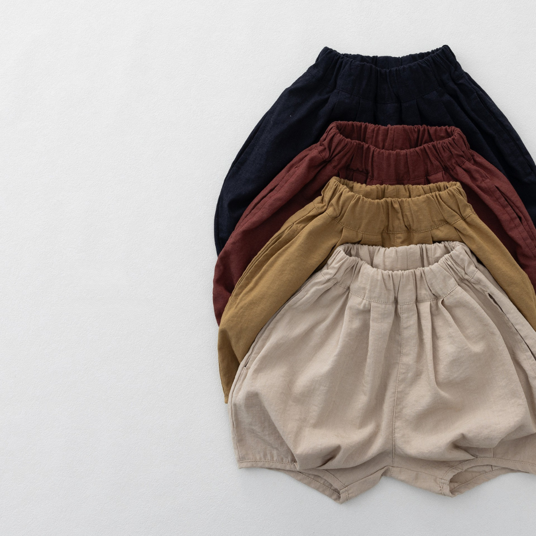 4色展開バルーンショートパンツ