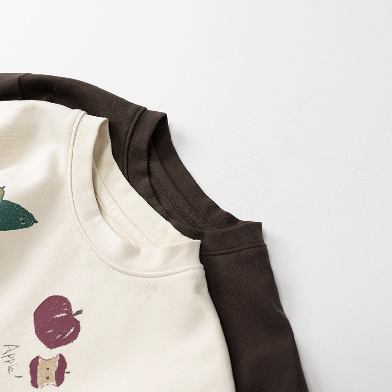 食べ物モチーフ長袖Tシャツ