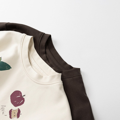 食べ物モチーフ長袖Tシャツ