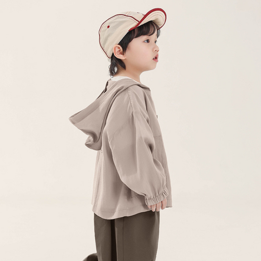 100% Tencel Parka with English Print on the Back