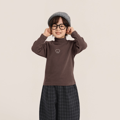 ワンポイントプリントハーフタートルカットソー