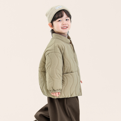 ウェーブキルト中綿ジャケット